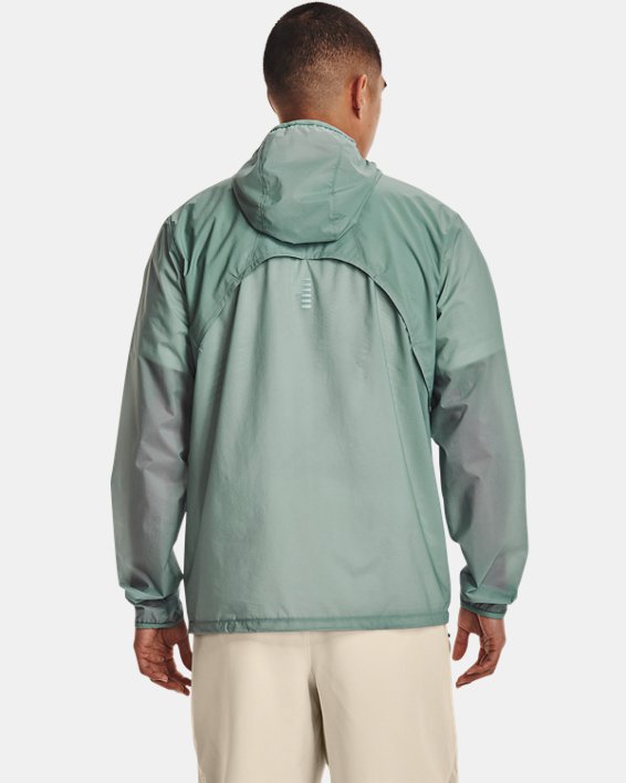 Men's UA Evade The Storm Packable Jacket, Green, pdpMainDesktop image number 1